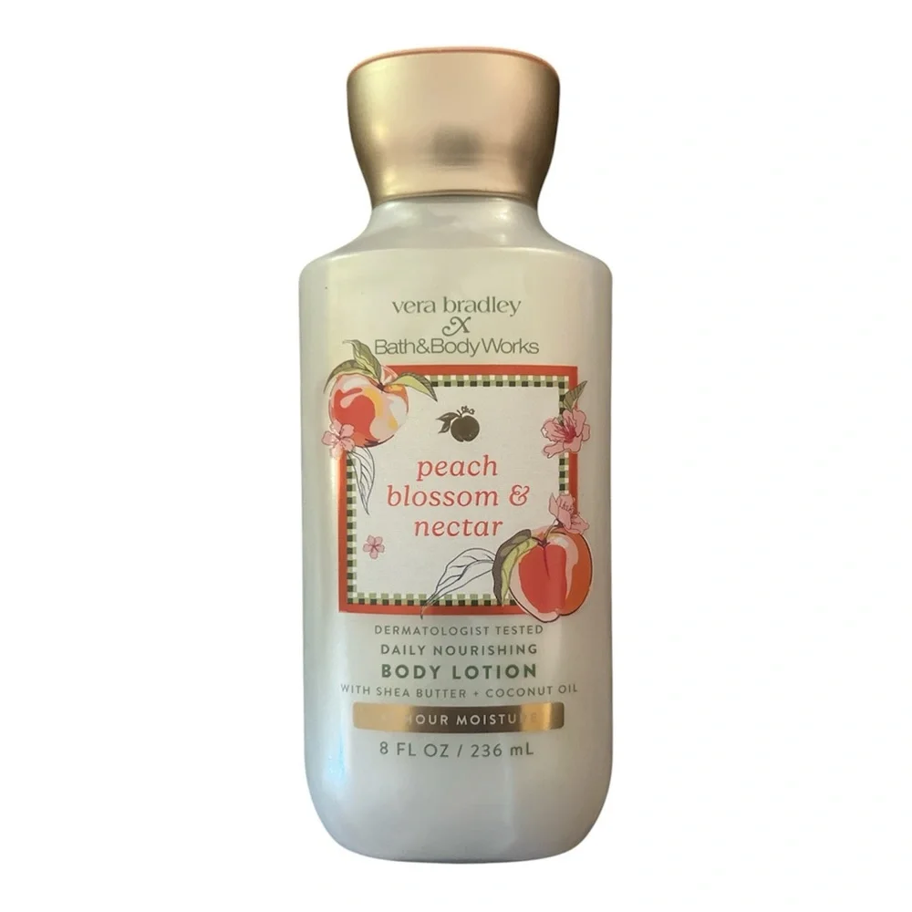 Bath & Body Works x Vera Bradley Peach Blossom & Nectar Body Wash & Lotion